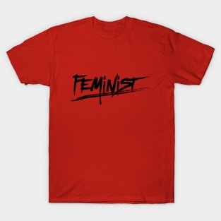 Feminist Brush Stroke Logo T-Shirt